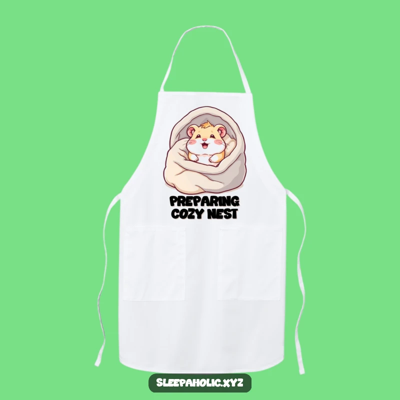 Funny Hamster Burrowing Apron - Hilarious Kitchen Gift for Cozy Cooks