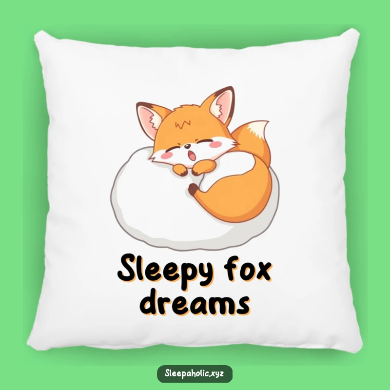 Funny Yawning Fox Pillow Pillow - Hilarious Comfort for Sleep Lovers
